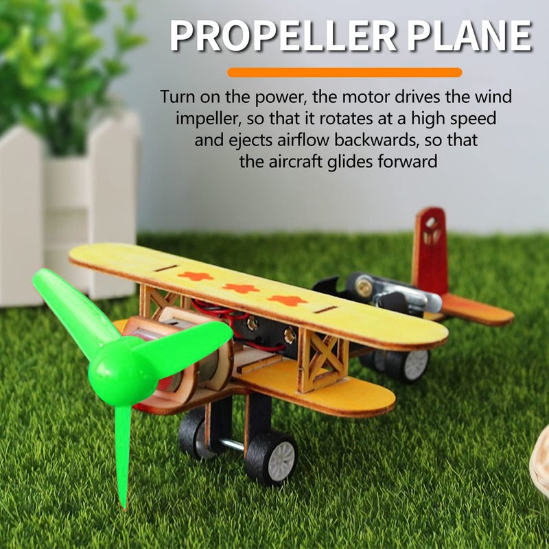 EKIND 12 Pcs Propeller 80mm Props 3-Blade Propeller 2mm Shaft for Fan Leaves Ship Model RC Aircraft Boat DIY Airplane Science and Education Toys (6 Color) - Image 5